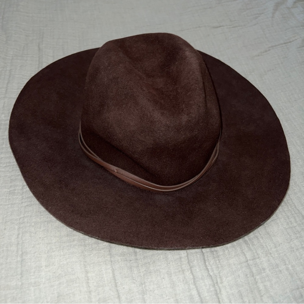 UO Urban Outfitters Boho Chocolate Brown Wool Hipster Hat - Picture 6 of 10